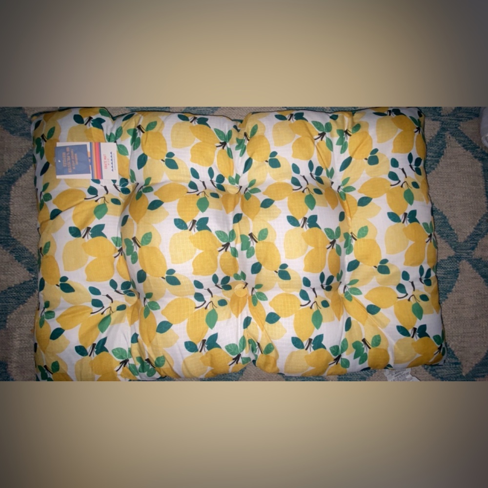 Lemon Print Cushion